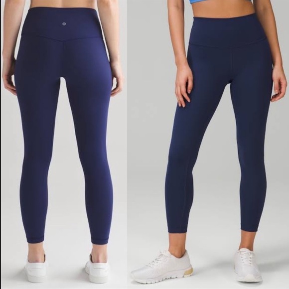 lululemon athletica Pants - Lululemon ➰ ladies blue high waisted 7/8 length CAN2